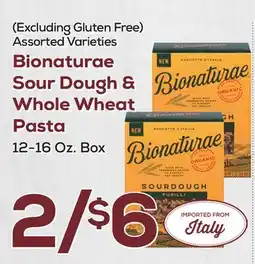 DeCicco & Sons Bionaturae Sour Dough & Whole Wheat Pasta offer