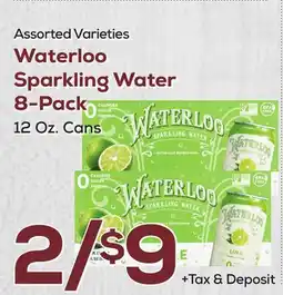 DeCicco & Sons Assorted Varieties Waterloo Sparkling Water 8-Pack offer