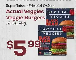 DeCicco & Sons Actual Veggies Veggie Burgers offer