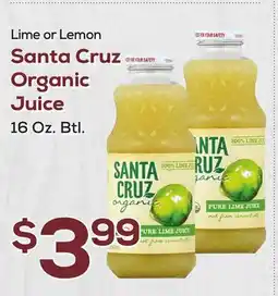 DeCicco & Sons Santa Cruz Organic Juice offer