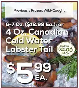 DeCicco & Sons Canadian Cold Water Lobster Tail offer