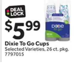 Stop&Shop Dixie To Go Cups offer
