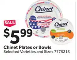Stop&Shop Chinet Plates or Bowls offer