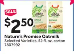 Stop&Shop Nature's Promise Oatmilk offer