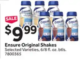 Stop&Shop Ensure Original Shakes offer