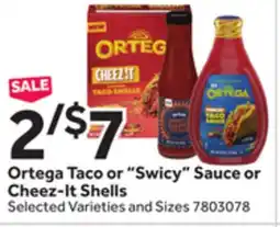 Stop&Shop Ortega Taco or Swicy Sauce or Cheez-It Shells offer