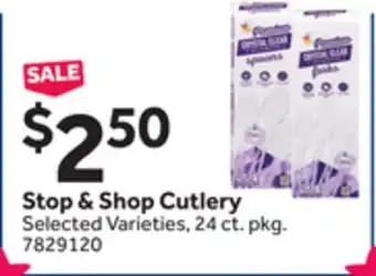 Stop&Shop Stop & Shop Cutlery offer