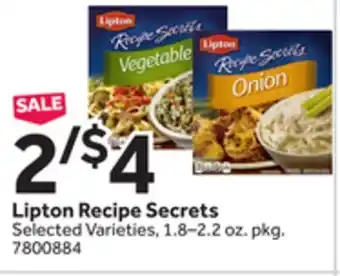 Stop&Shop Lipton Recipe Secrets offer