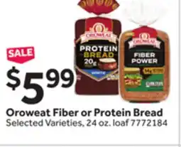 Stop&Shop Oroweat Fiber or Protein Bread offer