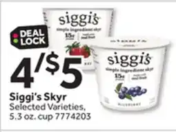 Stop&Shop Siggi's Skyr offer
