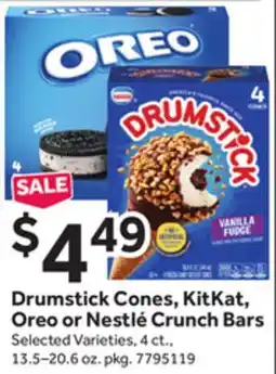 Stop&Shop Drumstick Cones, KitKat, Oreo or Nestlé Crunch Bars offer