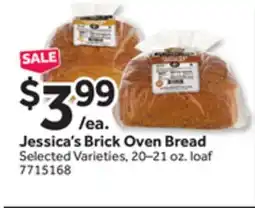 Stop&Shop Jessica's Brick Oven Bread offer