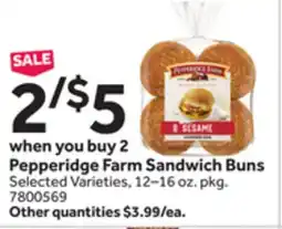 Stop&Shop Pepperidge Farm Sandwich Buns offer