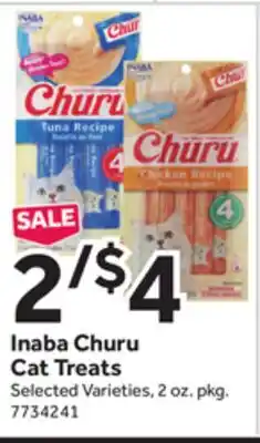 Stop&Shop Inaba Churu Cat Treats offer