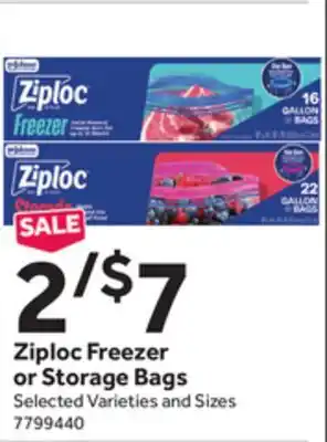Stop&Shop Ziploc Freezer or Storage Bags offer