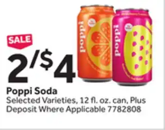 Stop&Shop Poppi Soda offer