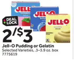 Stop&Shop Jell-O Pudding or Gelatin offer