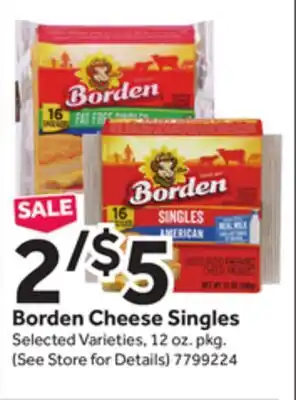 Stop&Shop Borden Cheese Singles offer