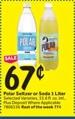 Stop&Shop Polar Seltzer or Soda offer