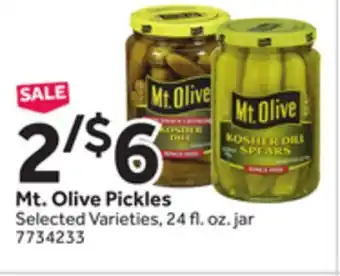 Stop&Shop Mt. Olive Pickles offer