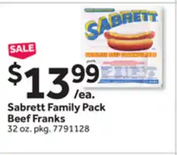 Stop&Shop Sabrett Family Pack Beef Franks offer