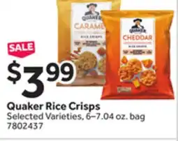 Stop&Shop Quaker Rice Crisps offer