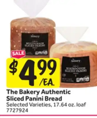 Stop&Shop The Bakery Authentic Sliced Panini Bread offer