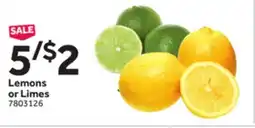 Stop&Shop Lemons or Limes offer