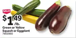 Stop&Shop Green or Yellow Squash or Eggplant offer