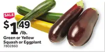 Stop&Shop Green or Yellow Squash or Eggplant offer