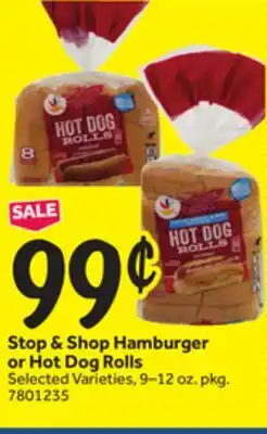 Stop&Shop Stop & Shop Hamburger or Hot Dog Rolls offer