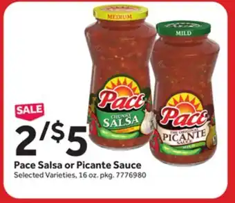 Stop&Shop Pace Salsa or Picante Sauce offer