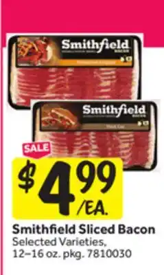 Stop&Shop Smithfield Sliced Bacon offer