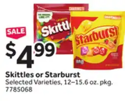 Stop&Shop Skittles or Starburst offer