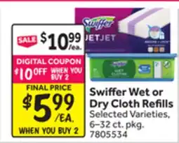 Stop&Shop Swiffer Wet or Dry Cloth Refills offer