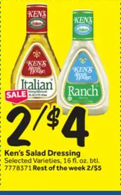 Stop&Shop Ken's Salad Dressing offer