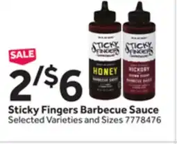 Stop&Shop Sticky Fingers Barbecue Sauce offer
