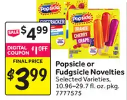 Stop&Shop Popsicle or Fudgsicle Novelties offer