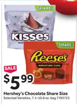 Stop&Shop Hershey's Chocolate Share Size offer