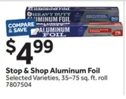 Stop&Shop Stop & Shop Aluminum Foil offer