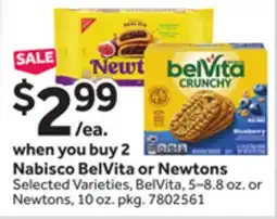 Stop&Shop Nabisco BelVita or Newtons offer