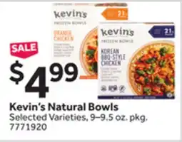 Stop&Shop Kevin's Natural Bowls offer