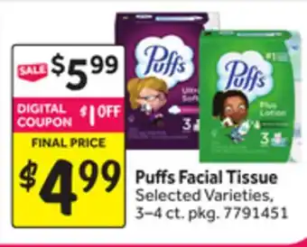 Stop&Shop Puffs Facial Tissue offer
