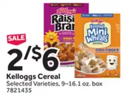 Stop&Shop Kelloggs Cereal offer