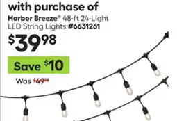 Lowe's 48-ft 24-Light LED String Lights offer