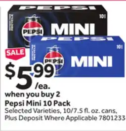 Stop&Shop Pepsi Mini offer