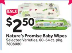 Stop&Shop Nature's Promise Baby Wipes offer
