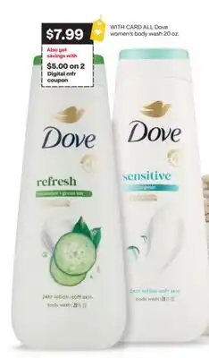 CVS ALL Dove women's body wash 20 oz offer