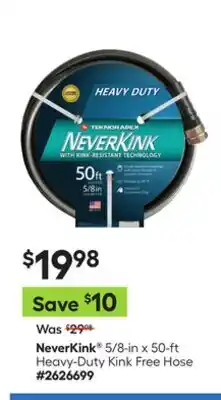 Lowe's 5/8-in x 50-ft Heavy-Duty Kink Free Hose offer