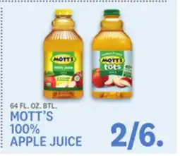 Kings Food Markets MOTT'S 100% APPLE JUICE offer
